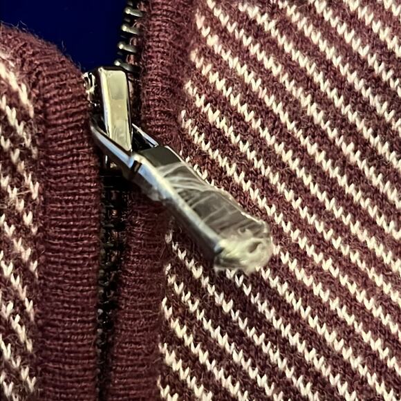 Robert Graham Rheth Wool Blend Quarter-Zip Pullover Sweater - Picture 4 of 6